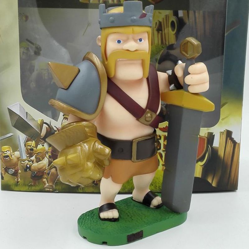 Clash Of Clans Barbarian King Pvc Action Figure Toy 17Cm/6.7Inch Tall,Clash  Of Clans
