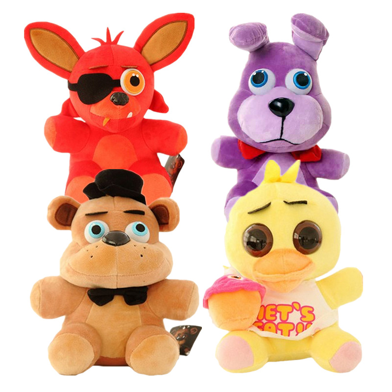 25cm plush toys FNAF Plush Toys Freddy Bear Foxy Chica Bonnie