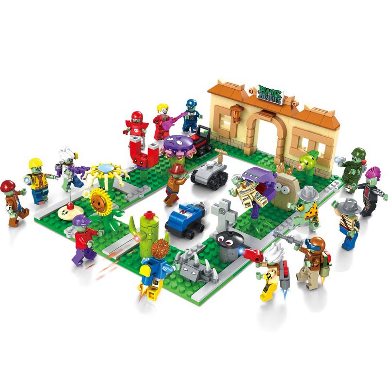 8Pcs Plants Vs Zombies Action Mini Figures Building Block Kids Fit Lego Toy Gift 
