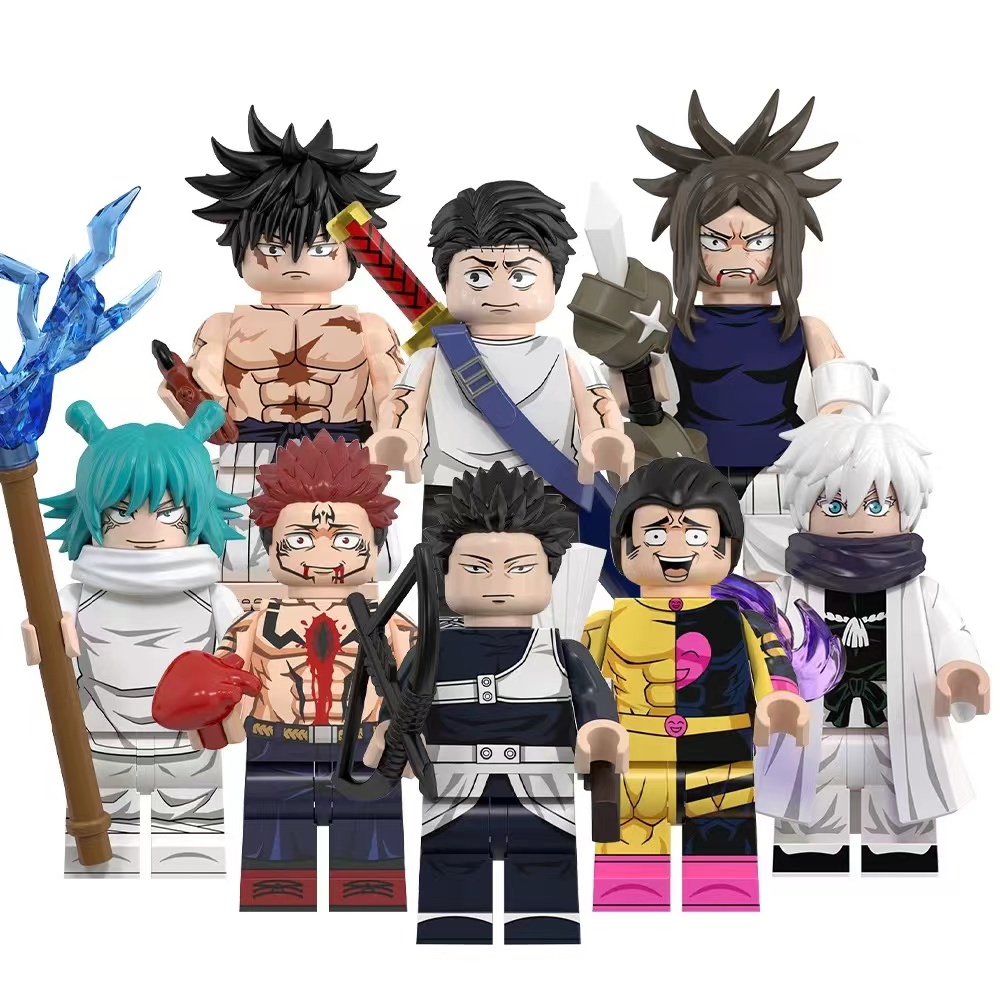 8-Pack Jujutsu Kaisen Anime Building Blocks Yorozu Ryomen Sukuna